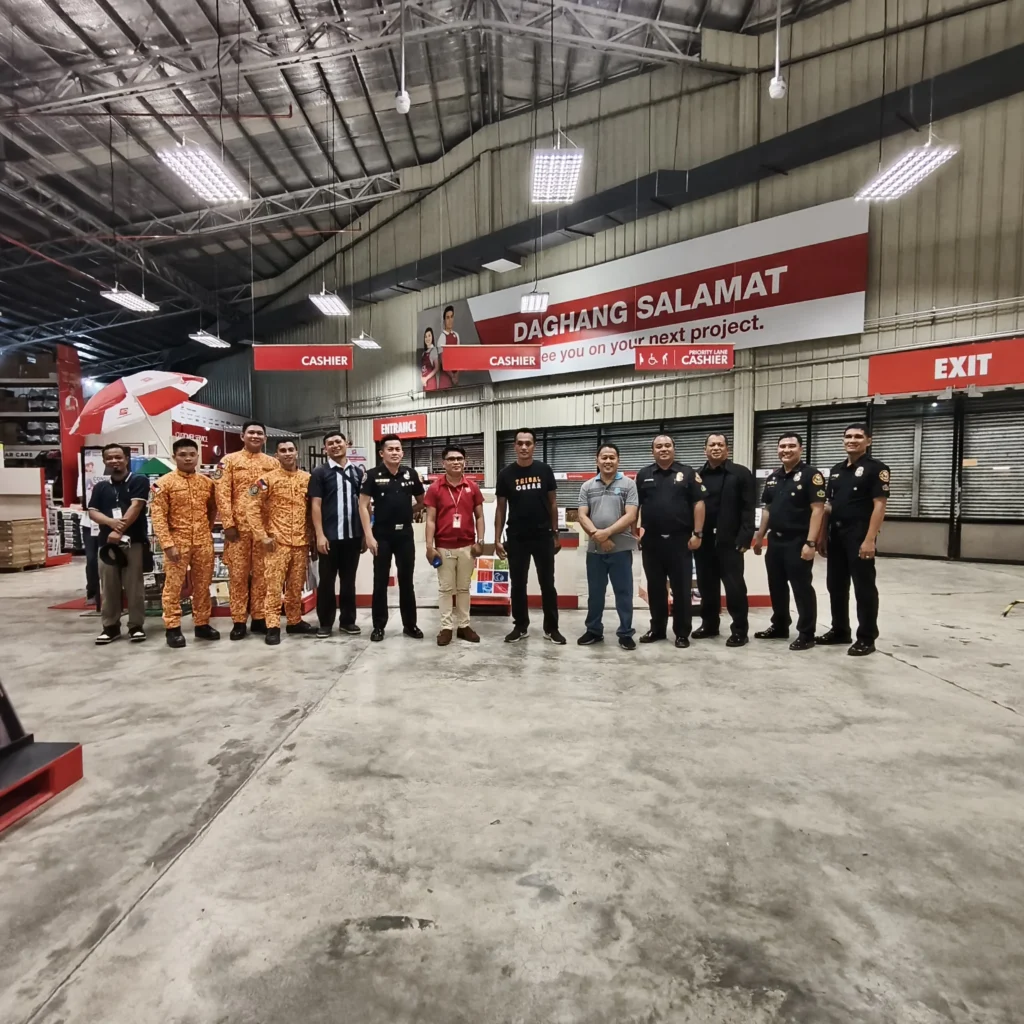 Team inspecting a smoke extraction system in the Philippines at a Citi Hardware Digos Branch